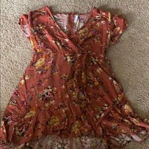 Flowered pattern dress